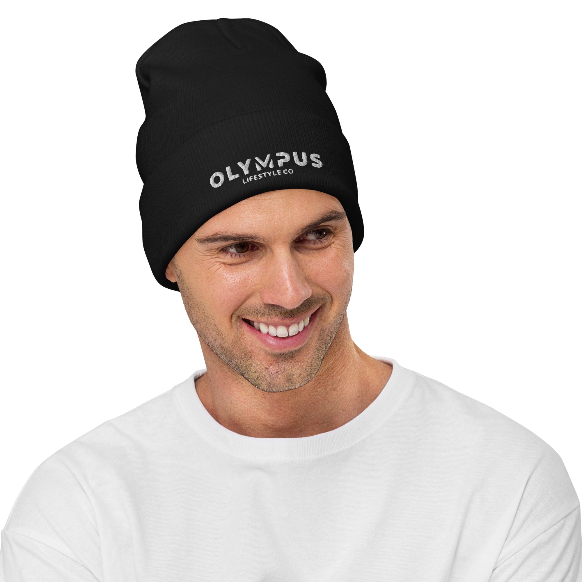 Olympus Beanie White Logo