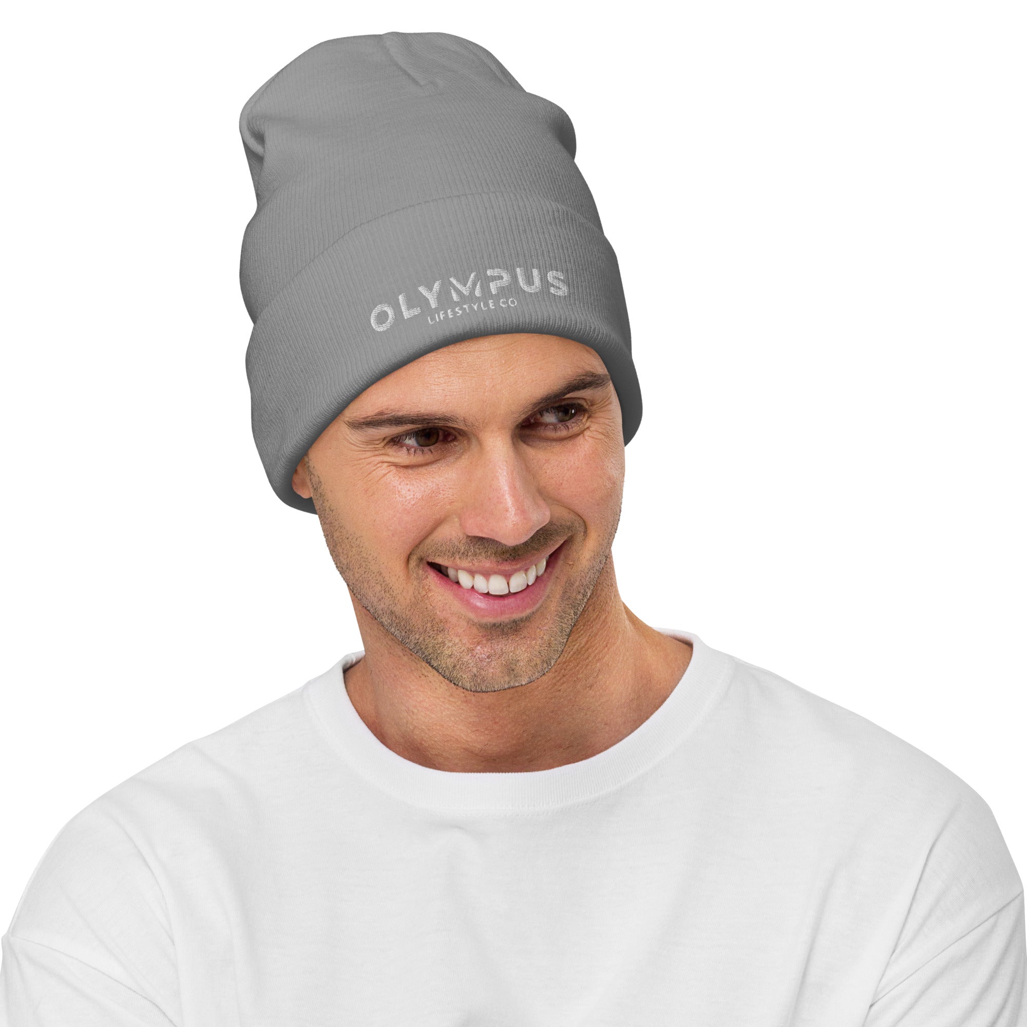 Olympus Beanie White Logo