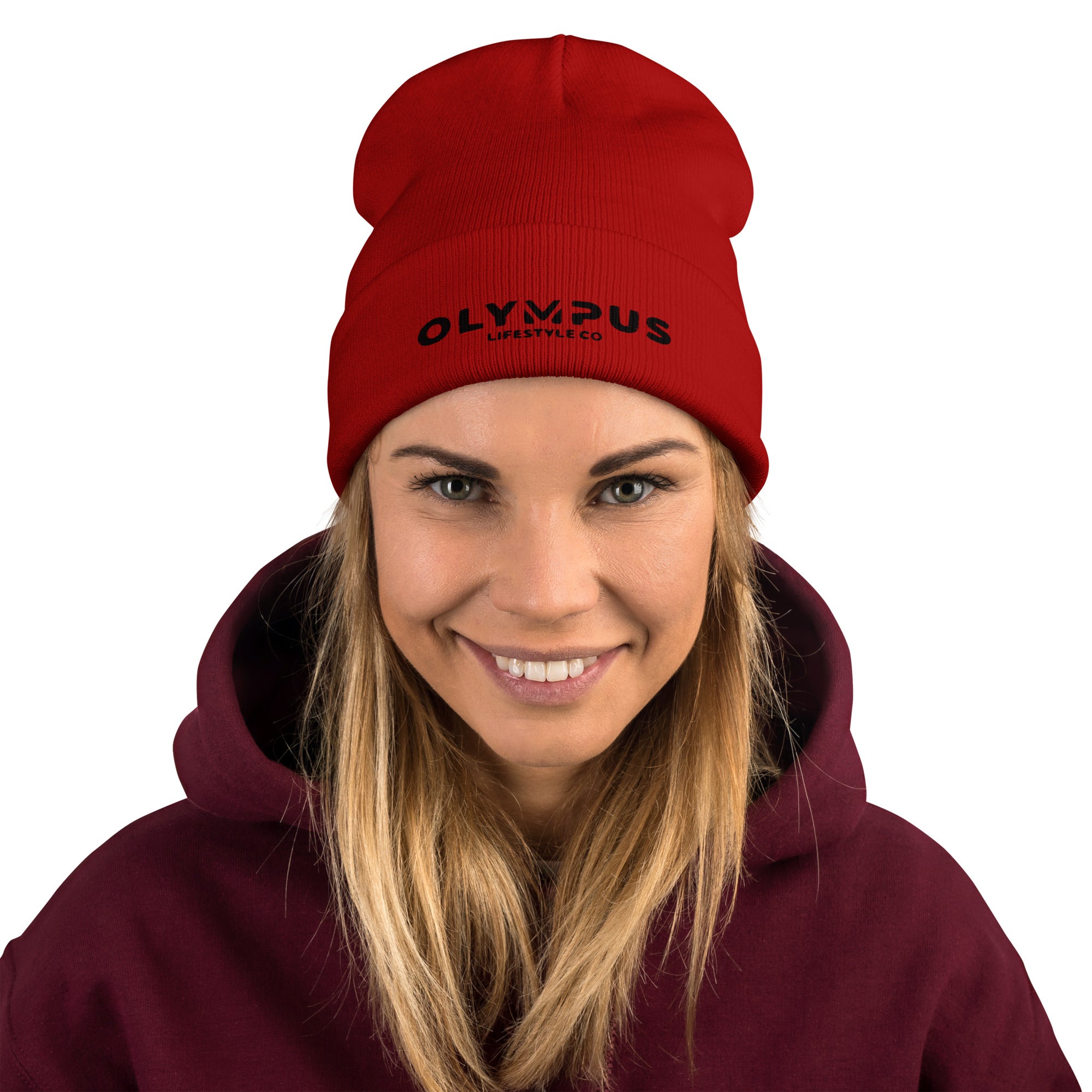 Olympus Beanie Black Logo